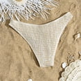 thumbnail image 6 of mgoYE High Waisted Bikini Bottoms Low Waisted Bikini Bottom for Women - Cheeky Basic Bathing Swimsuit Swim Briefs(Beige,XL), 6 of 8