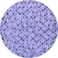 thumbnail image 1 of Ahgly Company Machine Washable Indoor Round Abstract Blue Modern Area Rugs, 7' Round, 1 of 4