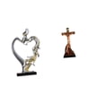 thumbnail image 1 of Estatua de pareja,Figura de pareja besándose,regalo de boda moderno,Estatua católica,Colección religiosa de la estatua de la Virgen María,Figura de la cruz de Jesús Escultura católica, 1 of 8