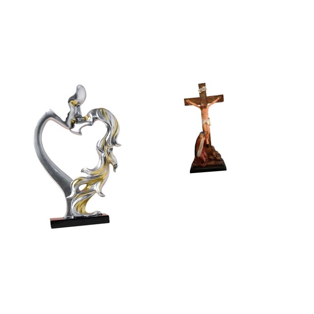Estatua de pareja,Figura de pareja besándose,regalo de boda moderno,Estatua católica,Colección religiosa de la estatua de la Virgen María,Figura de la cruz de Jesús Escultura católica