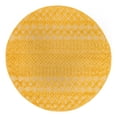 thumbnail image 3 of Unique Loom Outdoor Trellis Textured Collection Area Rug - Osage (5' 3" Round Yellow), 3 of 7