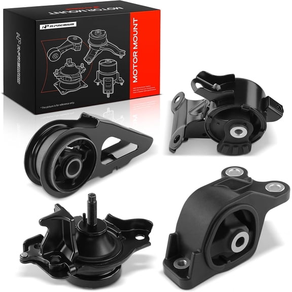 A-Premium 4PCS Engine Motor Mount and Transmission Mount Set Compatible with Honda Fit 2007-2008 L4 1.5L, Manual Transmission, Replace# 50840-SAA-003, 50810-SAA-982