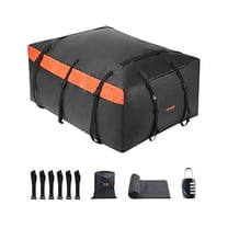 Car Rooftop Bag, 23 Cubic Feet Roof , Heavy Duty 840D PVC 100% Waterproof Car Roof Luggage Bag for All Vehicle with/without Rack- with Lock, Anti-Slip Mat, 6 Door Hook