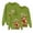 A04-Green, variant on Towmus Matching Family Christmas Clothes Cute Elk Print Graphic Tops Fall Crew Neck Sweatshirt Loungewear for Parents Couples Kids
