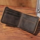 thumbnail image 5 of Cartera para hombre Qarigey monedero Con Clips para dinero bolsillo para monedas monedero delgado tarjetero de piel de vaca corto color Café, 5 of 6