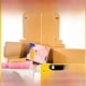 thumbnail image 1 of Caja de avión de color, caja de papel de piel de vaca, caja de color, caja de embalaje de joyería en blanco y negro, 1 of 2