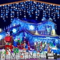 thumbnail image 1 of Icicle Lights Nielfoi 1280 LED, 40 m, azul y blanco, Navidad, 1 of 9