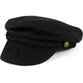 thumbnail image 1 of LAICAIW Men's Summer Cotton Greek Fisherman Sailor Fiddler Driver Hat Flat Cap, 1 of 4