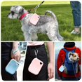 thumbnail image 3 of Portable Silicone Dog Treat Bag - Pet Snack Pouch for Training and Walking, for Outdoor Use Light Blue, 3 of 5