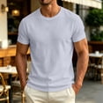 thumbnail image 2 of yillto Men Big and Tall Tshirts Breathable Lightweight Summer V Neck Short Sleeve Workout Athletic Tee, 2 of 5