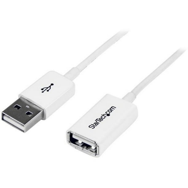 StarTech 3m USB 2.0 A to A M/F Extension Cable, White