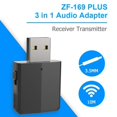 thumbnail image 3 of Adaptador de Receptor de Transmisor de Audio Bluetooth con Cable de 3,5 Mm omputadora NUEVO Baoblaze Adaptador de audio para automóvil, 3 of 8