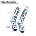 thumbnail image 5 of Haiem Bulldog Friend Socks, Funny Novelty Crazy Design Cotton Socks Sports Socks Knee High Socks For Men, Women,1Pairs - Gift For Working Friends, 5 of 9