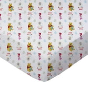 SheetWorld Fitted 100% Cotton Percale Play Yard Sheet Fits BabyBjorn Travel Crib Light 24 x 42, Pooh Bee Cuddly