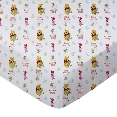SheetWorld Fitted 100% Cotton Percale Play Yard Sheet Fits BabyBjorn Travel Crib Light 24 x 42, Pooh Bee Cuddly