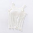 thumbnail image 3 of Built-In Bra Tank Top for Woman Solid Color Padded Vest, Adjustable Straps Sleeveless Long WaistcoaTank Tops, 3 of 3