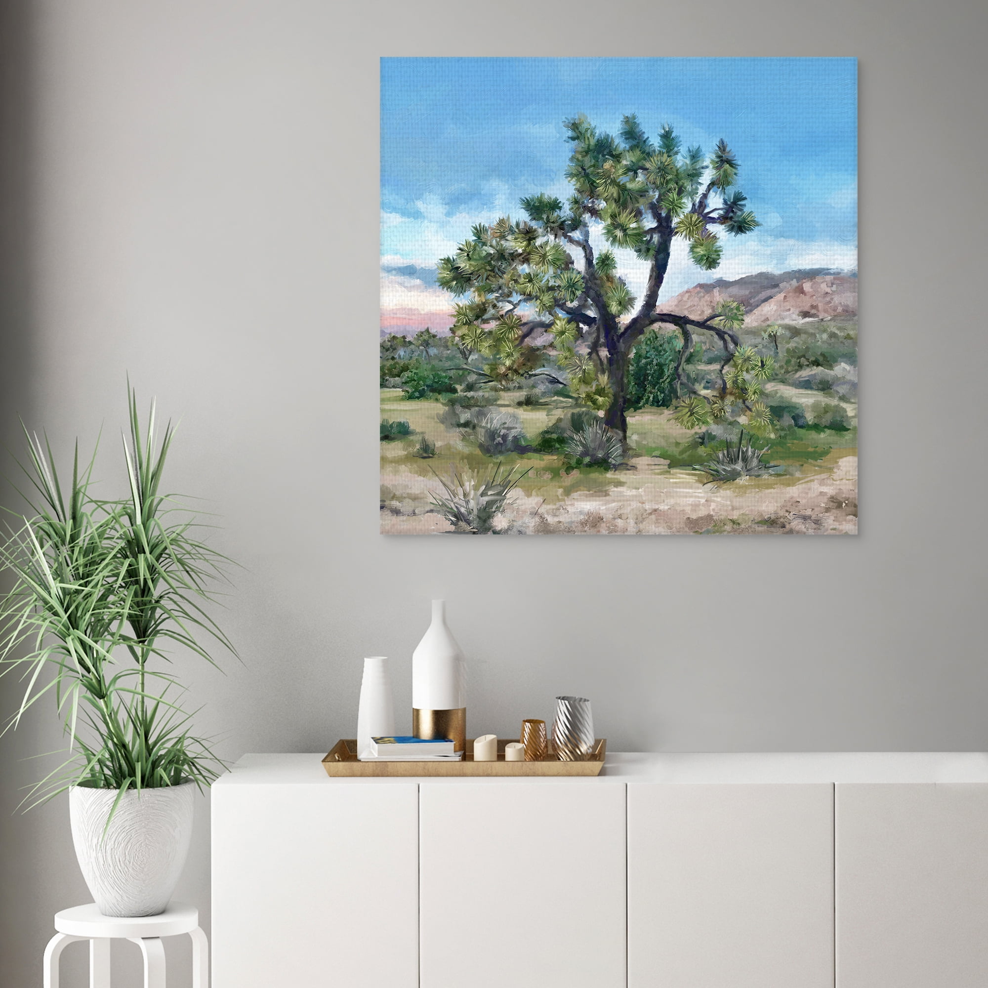Joshua Tree Light by Studio Arts Wrapped Canvas Art Print