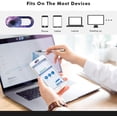 thumbnail image 3 of Webcam Cover, Web Mac Laptop Camera Cover Slide, [3 PCS] Ultra-Thin MacBook Air Camera Blocker for Laptop，Mac PC Computer Phone iPhone Video Front Camera Lens Privacy Cover to Protect Your Privacy., 3 of 7