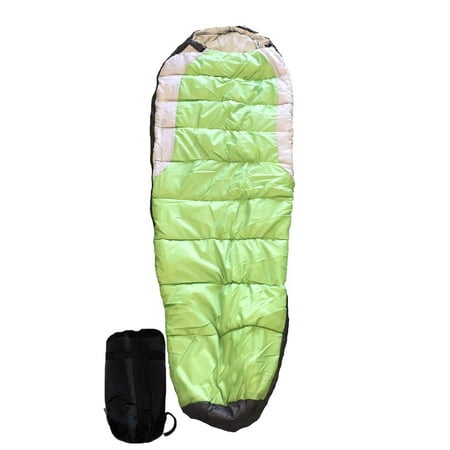 Adult Mummy Type Camping Sleeping Bag with Carrying Case -