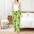 thumbnail image 4 of Salouo Green Avocado Print Women's Pajama Pants Casual Loose Sweatpants PJs Flowy Pants Drawstring Palazzo for Women Wide Leg Pants Lounge Pajama -XX-Large, 4 of 8