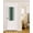 Grey Deep Green, variant on Green Grey Ombre Blackout Curtains, French Door Curtains for Door Window, Farmhouse Gradient Minimalist Privacy Drapery for Patio/Sidelight Doors, 1 Panel with Tieback, 25 x 72 Inches