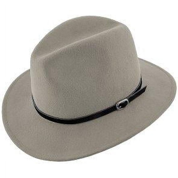 Legacy - Walrus Hats Grey Wool Felt Fedora Hat - H7002