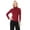 Burgundy, variant on Women's Solid Color Turtleneck Sweater - Basic and Versatile