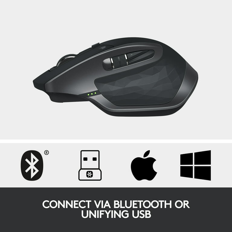 kompliceret Kassér Europa Logitech MX Master 2S Wireless Mouse – Control Up to 3 Apple Mac and  Windows, 2.4 GHz, Graphite - Walmart.com