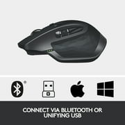 Logitech MX Master 2S Bluetooth Edition Wireless Mouse, Multi-Surface, Graphite