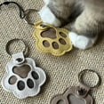 thumbnail image 5 of Pet Paw Shaped Leather Keychain, Memory Charm Holder, 5 of 8
