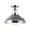 Polished Nickel / Glossy Opal Glass, variant on Kuzco Lighting Sf344012 Palmetto 12" Wide Semi-Flush Ceiling Fixture - Polished Brass /