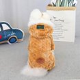 thumbnail image 4 of HSHDLDF Dog Snowsuit Coral Fleece Small Dog Winter Jacket Chihuahua Clothes Four Legs Dog Jumpsuit Puppy Snowsuit Dog Clothes Hoodie Windproof Warm for Pet Cat Puppy Chihuahua York, 4 of 7
