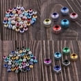 thumbnail image 4 of Abbracc Pack de 50 Perles Rondes Colorées Perles d'Espacement Perles Bijoux, Multicolore, 10MM, 4 of 9