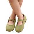 thumbnail image 2 of Toddler Girls Mary Jane Ballet Flats Comfy Elastic Strap Shoes Round Toe Dress Shoes Soft Non Slip Shoes for Wedding, Party and Daily Occasions Mint Green 28, 2 of 8