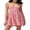Red, variant on LMLYSoH Women Spaghetti Strap Cami Dress Plaid Sweetheart Neck Tiered Hem Back Lacing Short Dresses