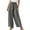 Gray, variant on Womens Wide Leg Pants High Waist Loose Flowy Belted Trousers Casuals Lounge Business Pants with Pockets and Adjustable Belt