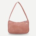 thumbnail image 3 of Bolsa de mano de piel sintética de cocodrilo retro, de hombro informal para mujer (rosa) Ehuebsd Para Estrenar, 3 of 7