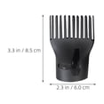 thumbnail image 2 of BESTYASH 4Pcs Black Hair Dryer Nozzle Concentrator with Wide Duckbilled Design for Precise Styling, 2 of 8