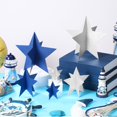 thumbnail image 3 of Centros de mesa con forma de estrella Sinload, 45 unidades, decoración de estrellas en 3D, color azul marino, 3 of 7