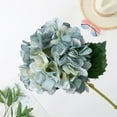 thumbnail image 2 of Single Branch Mini Hydrangea Flower, Silk Artificial Flowers with Stems for Home Wedding Decor, 2 of 7