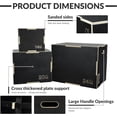 thumbnail image 4 of LLLLZASD  3 in 1 Non-Slip Wooden Plyo Box Jump Exercise Platform, Plyometric Workout Equipment for Home Gym, Training Step Box, Black, Multiple Sizes, 4 of 10