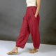 thumbnail image 2 of Pantalones de Cintura Elástica para Mujeres de Cintura Alta Color Sólido con Bolsillos, Pantalones de Longitud Completa Casual para Todas las Estaciones, 2 of 5