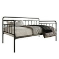 thumbnail image 3 of Home Design Cara Twin Daybed with Metal Frame, Openwork Design, Slender Spindles, Durable and Stylish for Bedroom or Guest Room, Black, 3 of 3