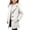 White, variant on Girls Wool Blend Peacoats, Casual Lapel Collar Single Breasted Mid-Length Winter Outerwear White Size 12