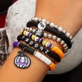 thumbnail image 5 of Halloween Bracelets Ghost Pumpkin Switch Charm Bracelets Gifts Stretch Beaded Bracelets for Women, 5 of 5
