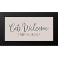 thumbnail image 2 of Louise, Gigi 14x9 Black Modern Framed Museum Art Print Titled - Cats Welcome, 2 of 5