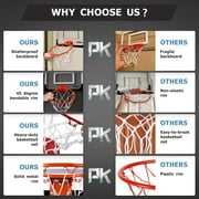 Basketball Hoop Indoor, Over The Door Basketball Hoop, Indoor Outdoor Mini Basketball Hoop Birthday Gift Toy for Kids & Adults