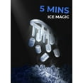 thumbnail image 2 of Ice Maker Machine Countertop with Handle, 30lbs in 24H, 2 Sizes, Seflclean, Bullet Ice for Home Kitchen Office Bar, FOHERE, 2 of 9