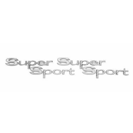 Eckler's Premier Products 50-203589 Chevelle Quarter Panel Emblem, Super Sport,
