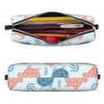 thumbnail image 2 of Cauagu Sea Turtle Print Leather Pencil Pen Case - Stationery Bag Portable Stationery Bag Big Capacity Pencil Pouch Cosmetic Organizer Bag for Men & Women, 2 of 7